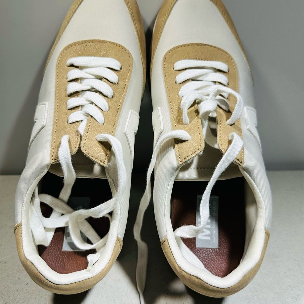 MIA Women's Cream and White Trainers 9 - Picture 7 of 8